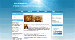 Desktop Screenshot of christthekingparish.info