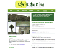 Tablet Screenshot of christthekingparish.org.uk